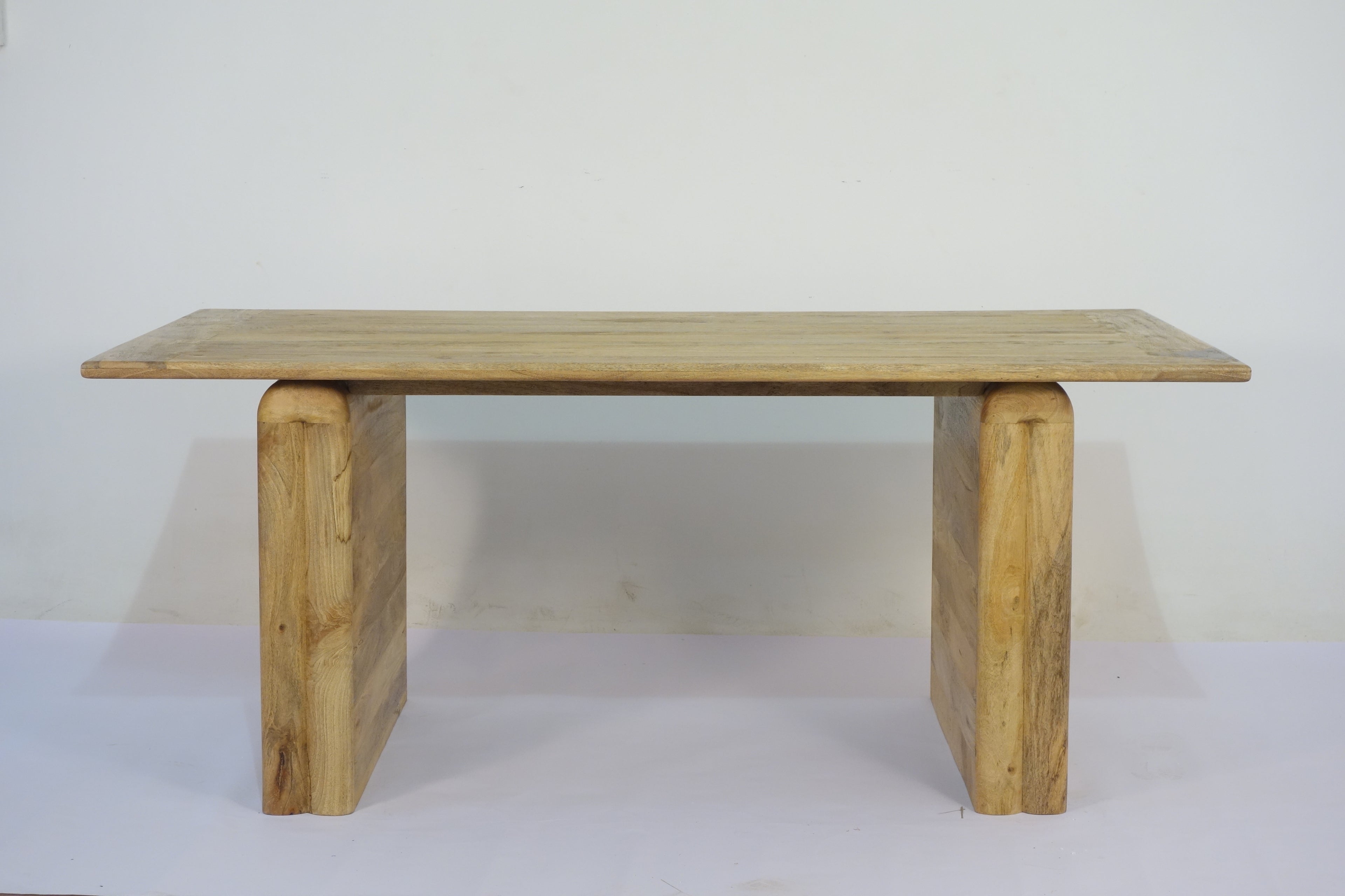 Dewan Wooden Sq. Design Wood Top Dining Table