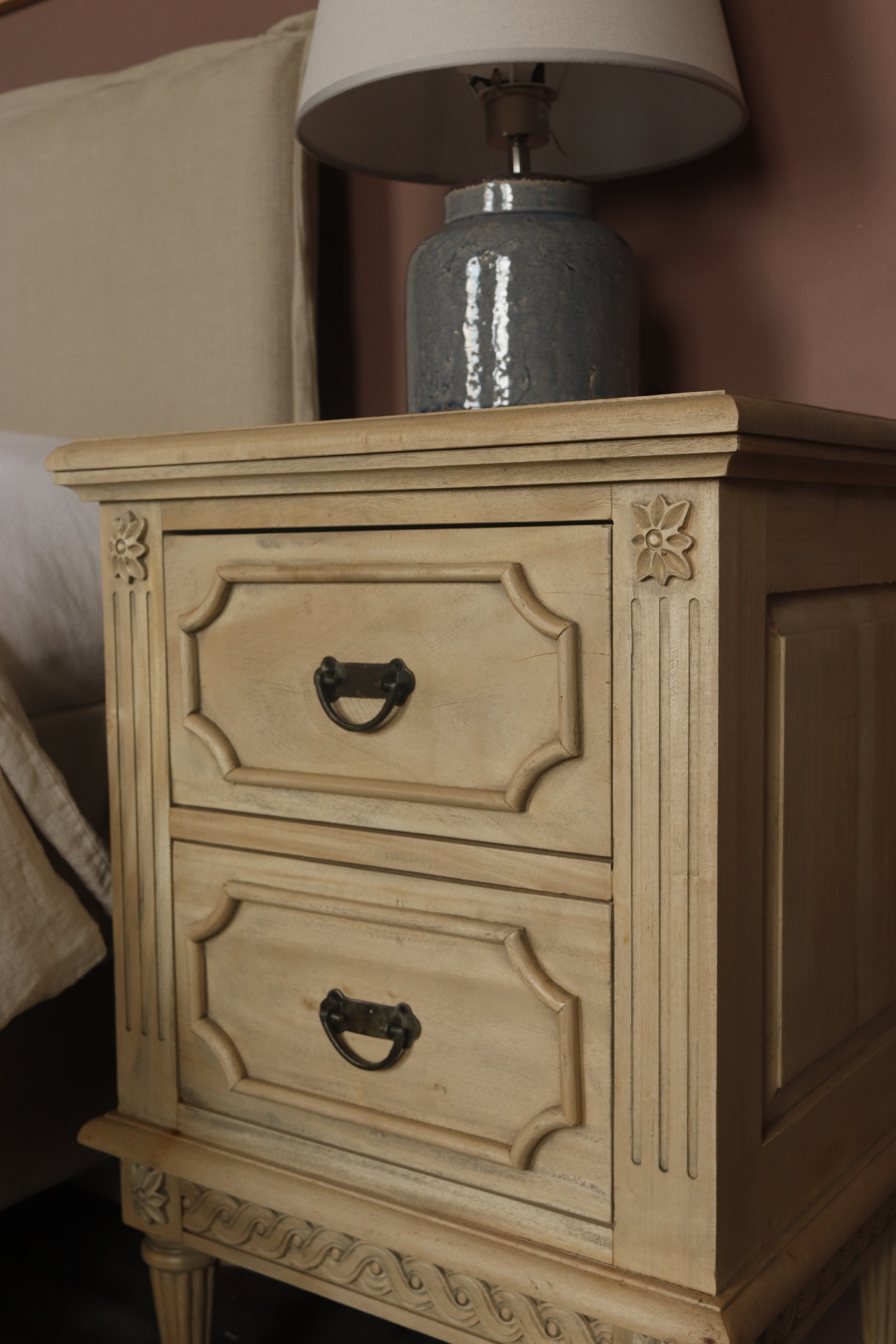 2 Drawer Vintage Bedside