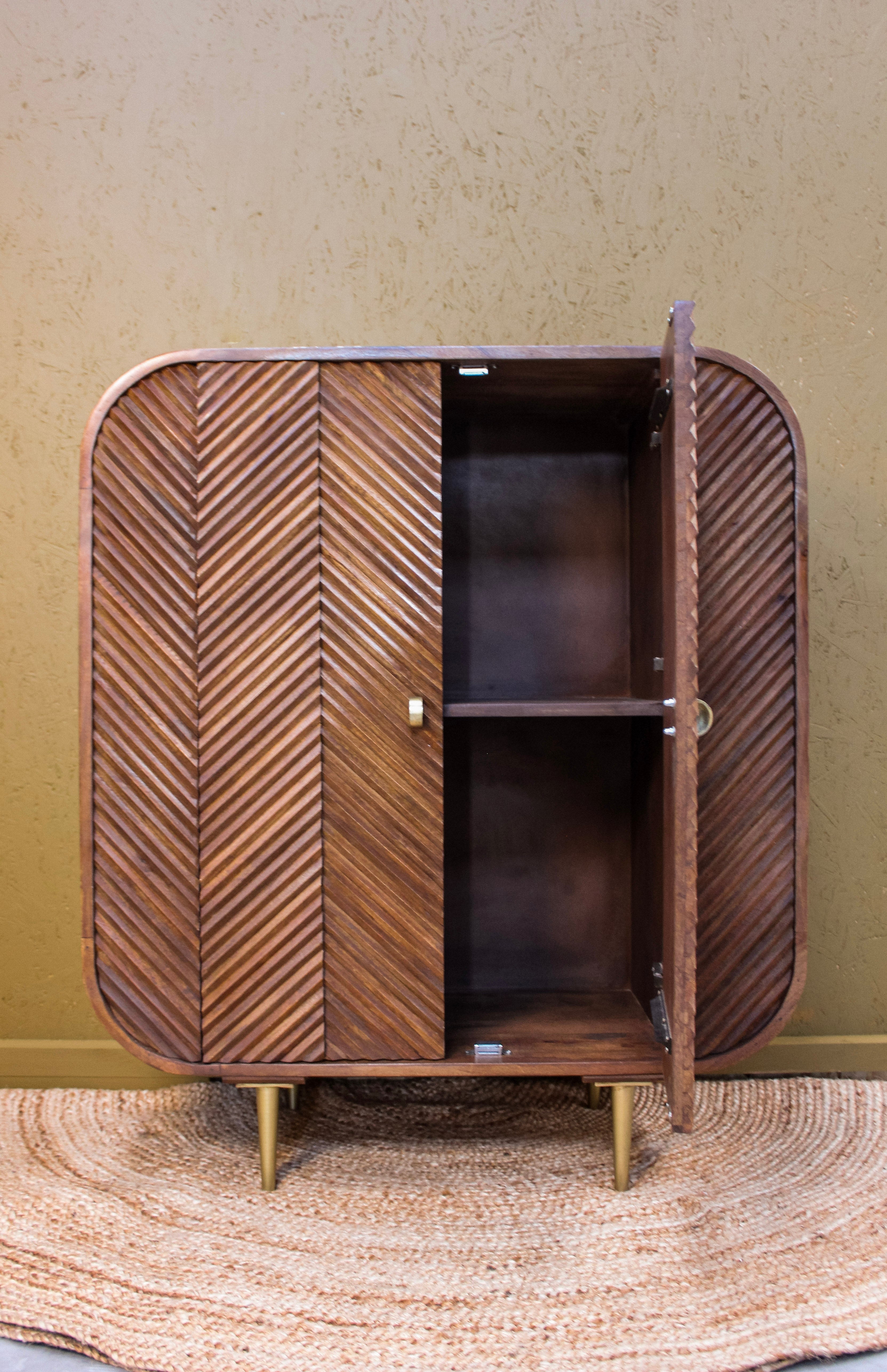 Sonar Wooden Chip 2 Door Cabinet