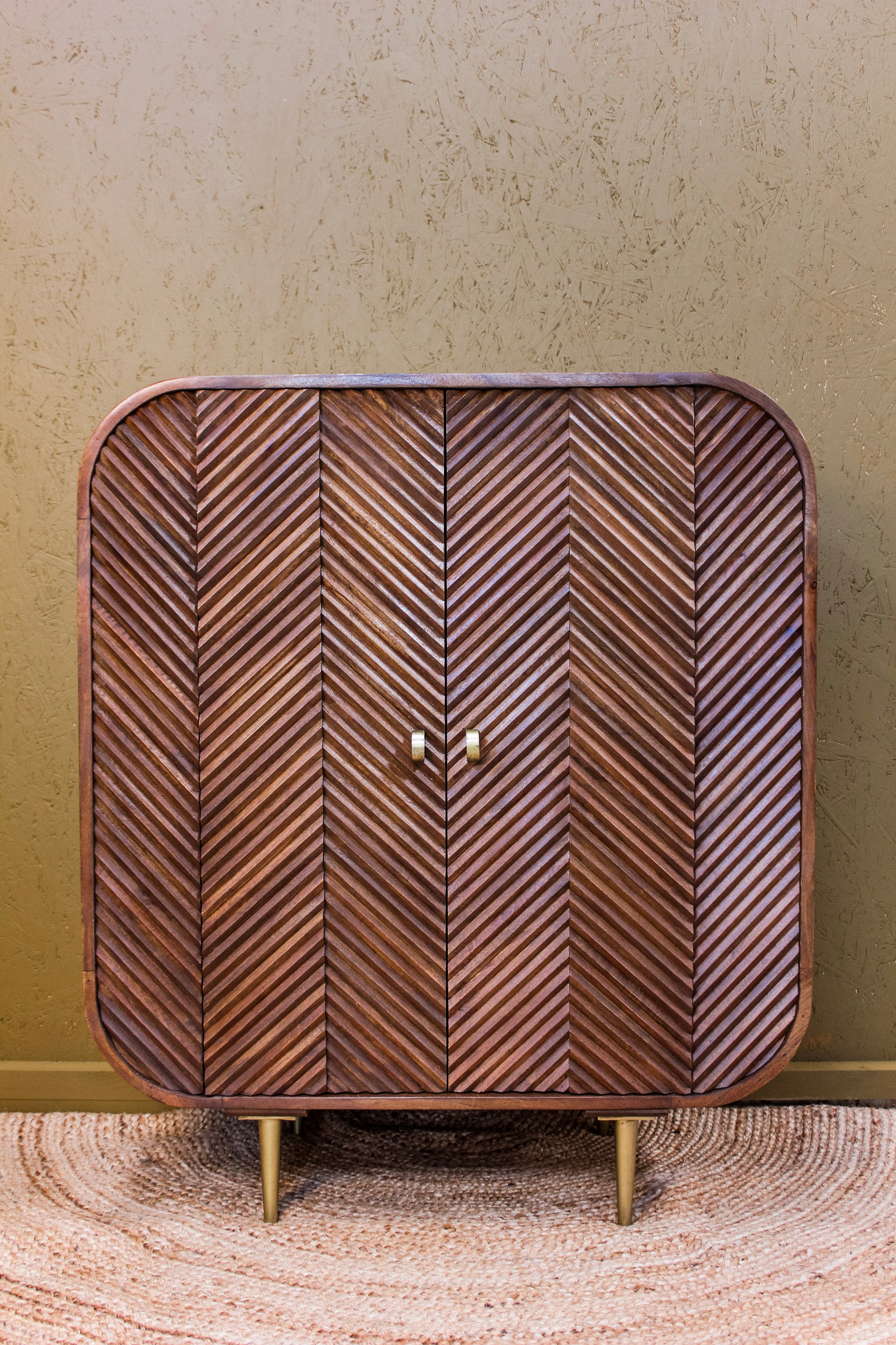 Sonar Wooden Chip 2 Door Cabinet