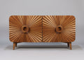 Rajas Wooden Carving Design 4 Door Sideboard