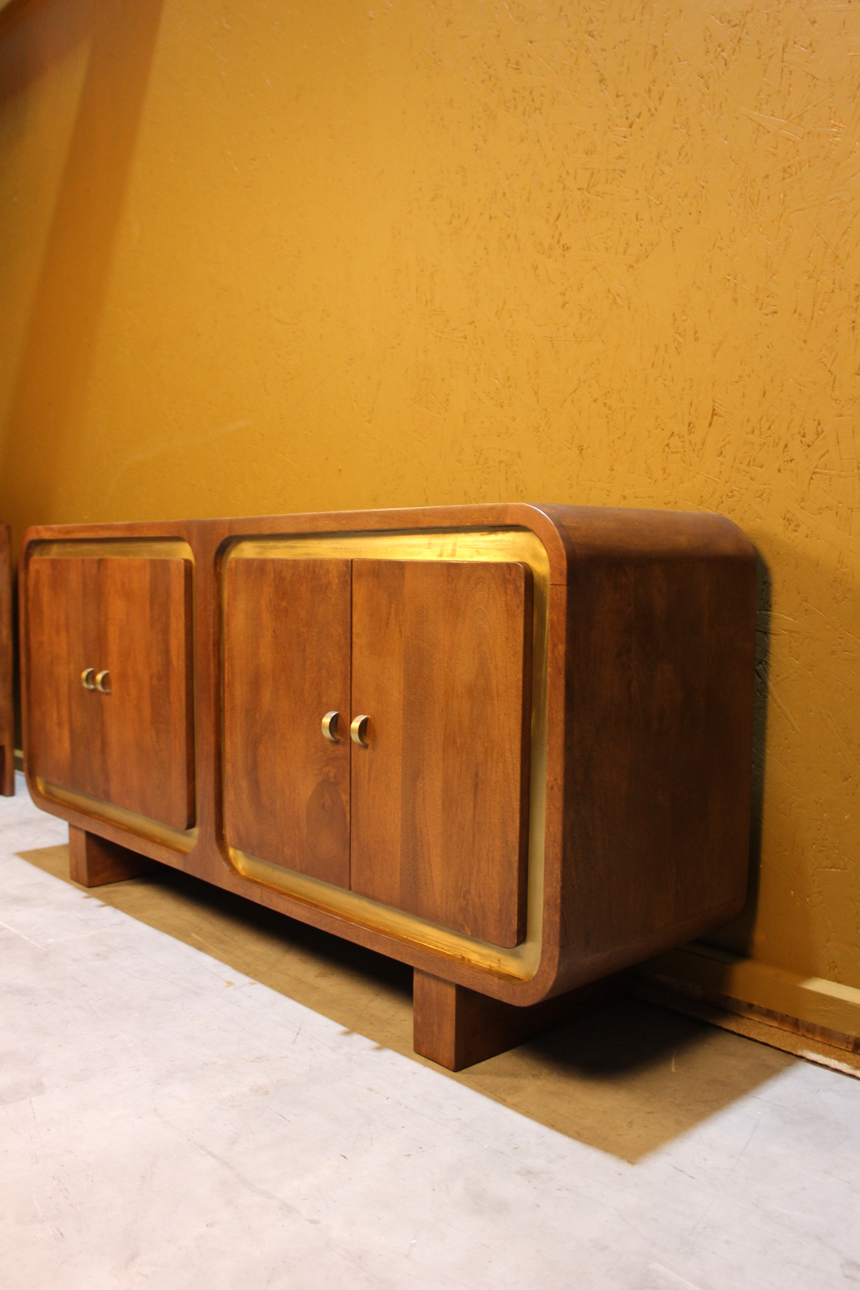 Samel Wooden Square Design 4 Door Side Board