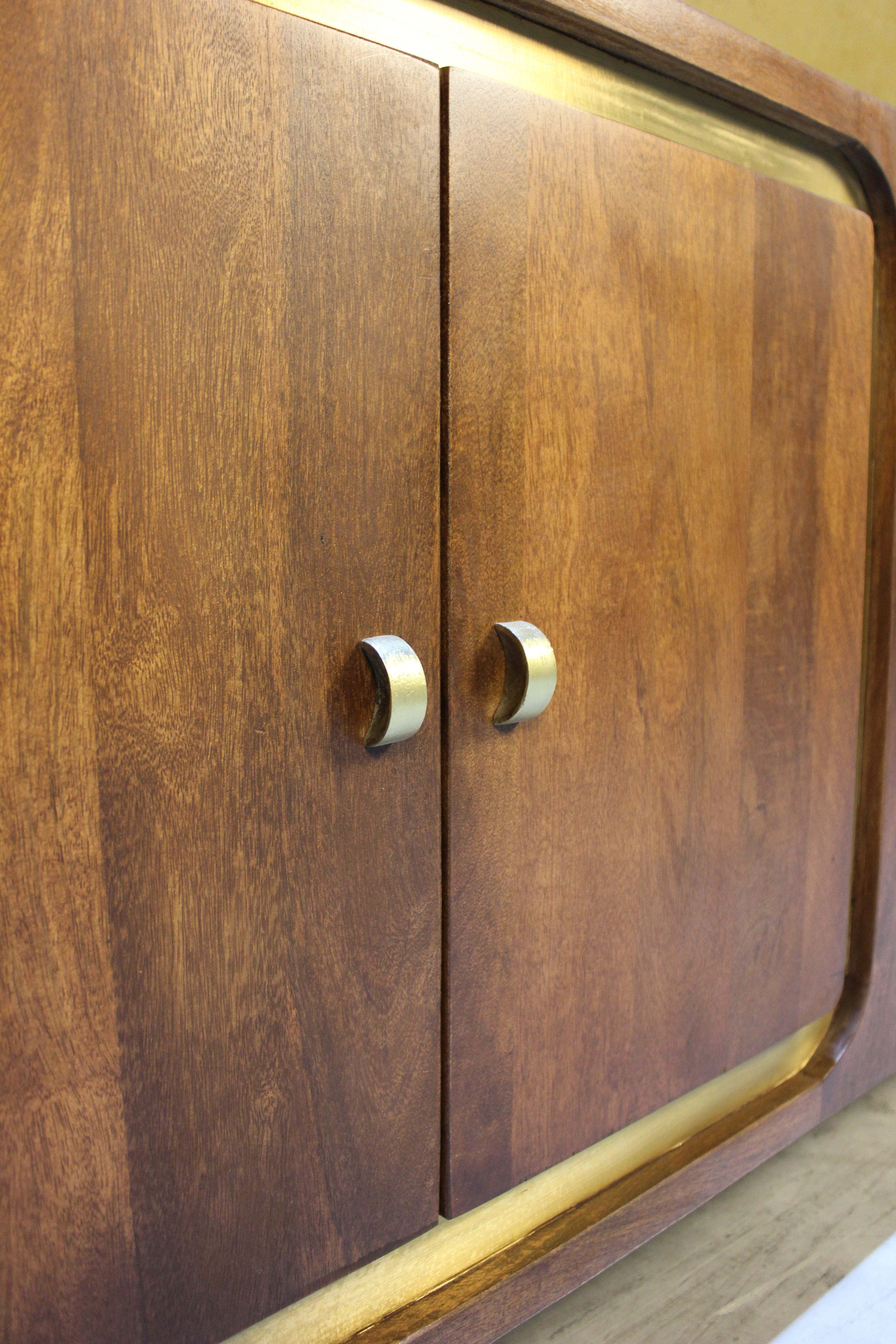 Samel Wooden Square Design 4 Door Side Board