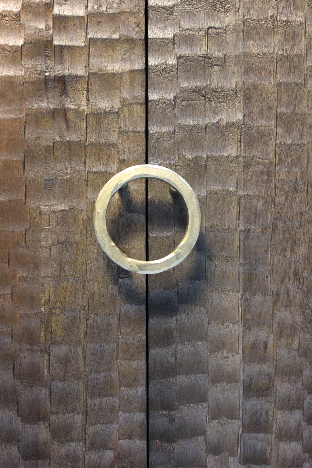 Satana Wooden 4 Door Chiseled Design Side Board