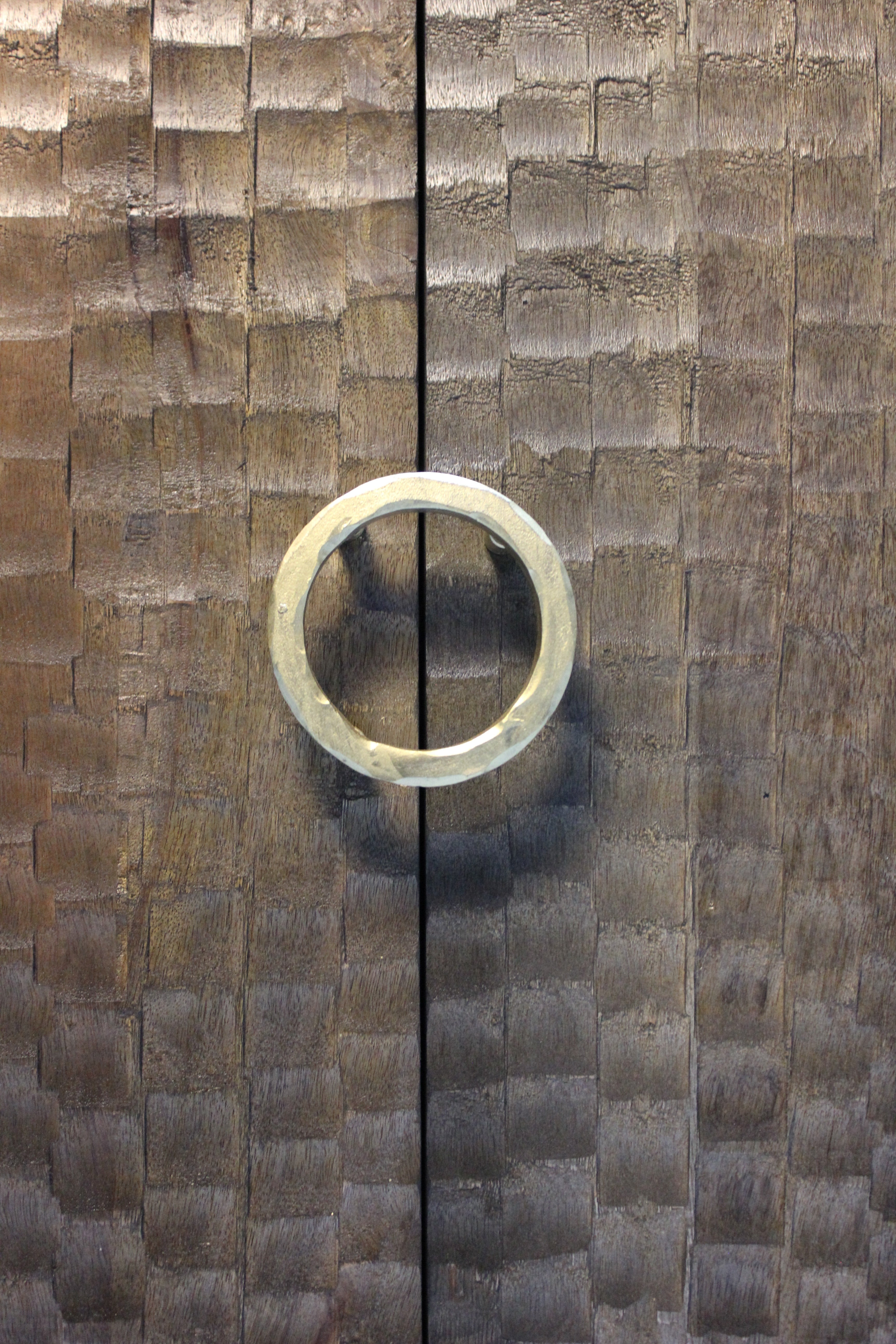 Satana Wooden 4 Door Chiseled Design Side Board