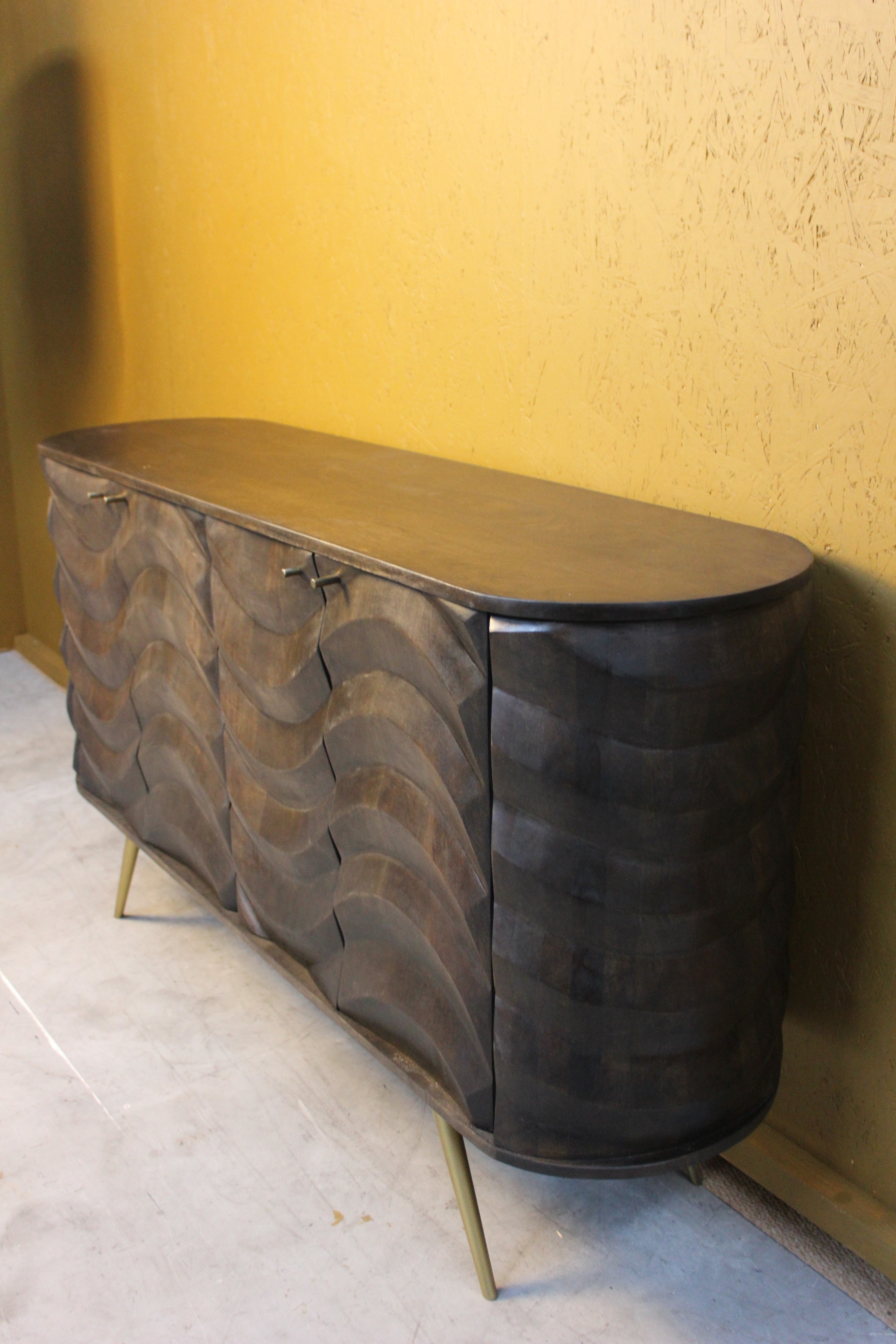 Devan Wooden 4 Door Lehar Design Side Board
