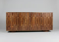 Barwara Wooden 4 Door Sideboard With Carved Retro Design