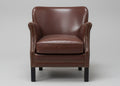 Vintage Brown Leather Club Chair