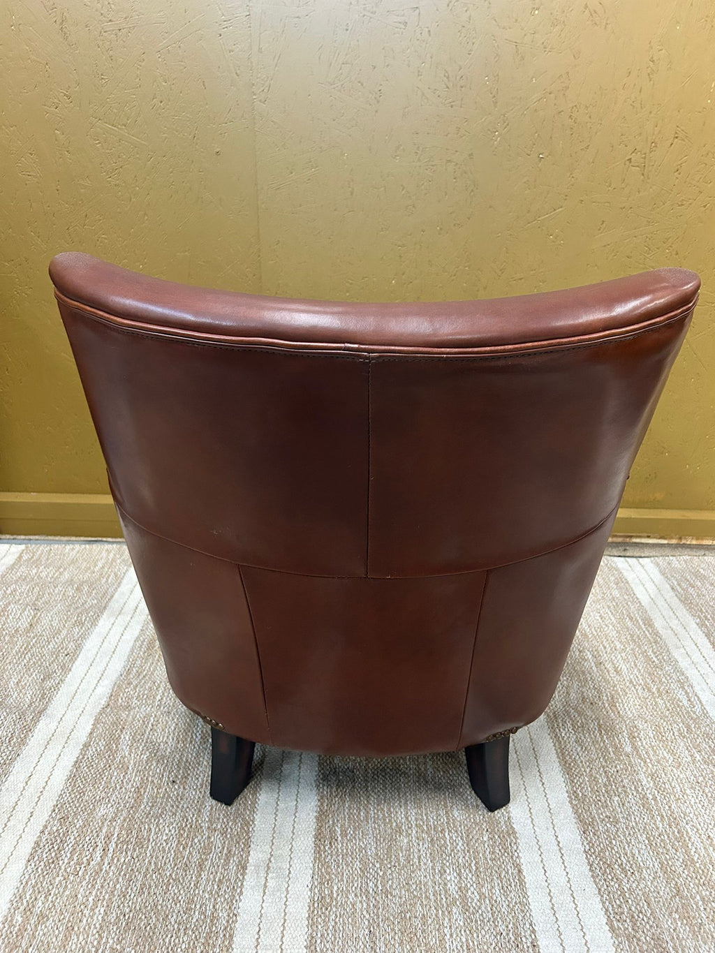 Vintage Brown Leather Club Chair