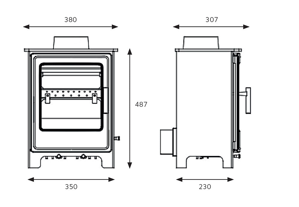 Clifton 4 Multi fuel Stove