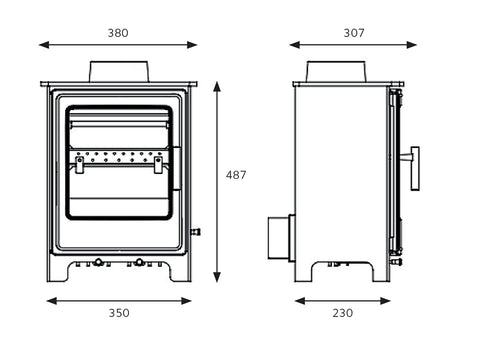 Clifton 4 Multi fuel Stove