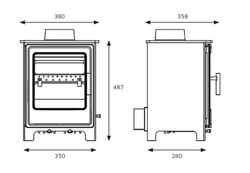 Clifton 5 Multi fuel Stove