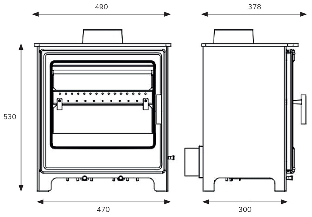 Clifton 8 Multi fuel Stove