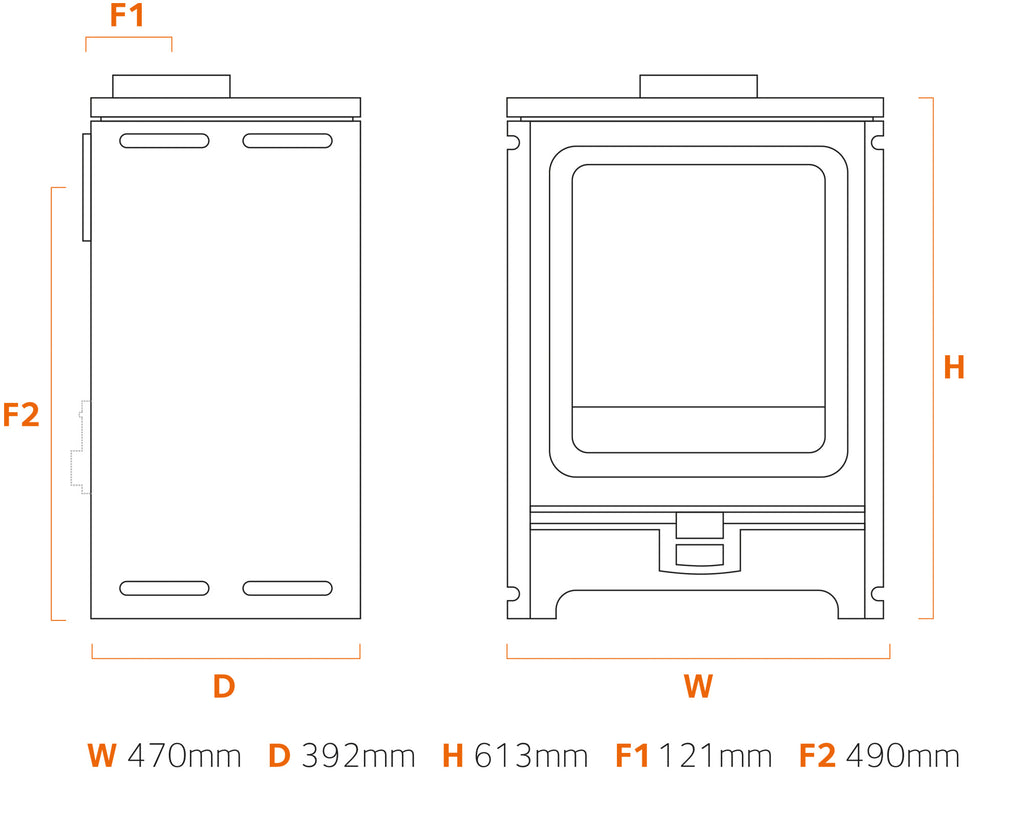 Buddy 5 Convector wood burner Stove