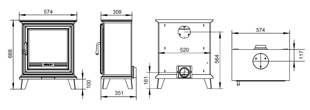 Henley Elmwood 5kW Wood Burner (Eco)