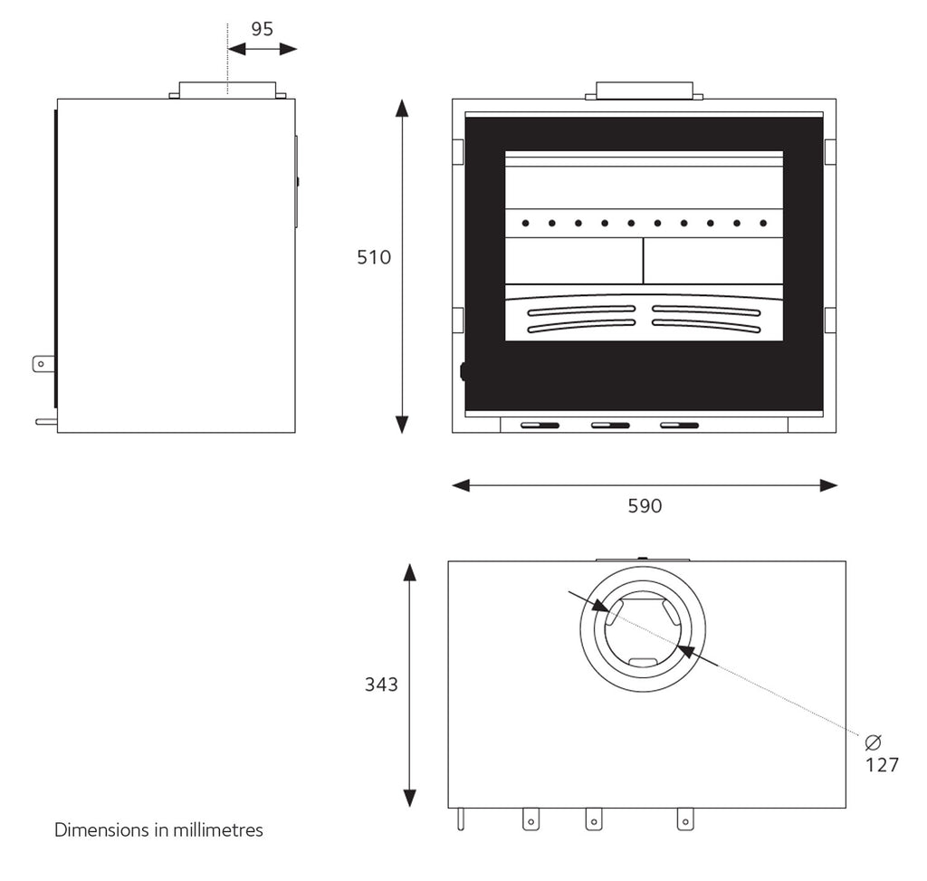 Explorer 7f Freestanding Stove with Steel & Glass Door