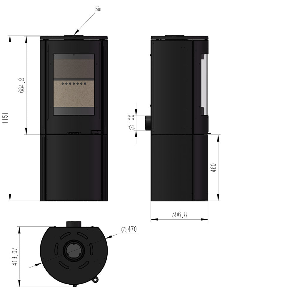 Explorer C5 with 410mm Log Store
