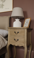 Vintage Side Table With 2 Drawers