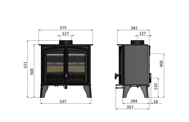 Hunter Herald 5 Slimline Eco, Double Door
