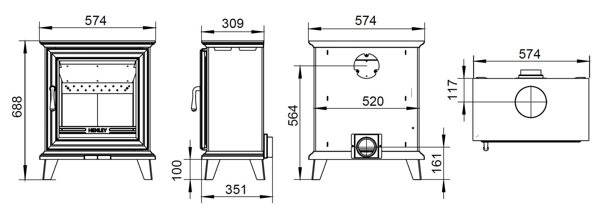 Henley Elmwood 6.7kW Multi Fuel (Eco)